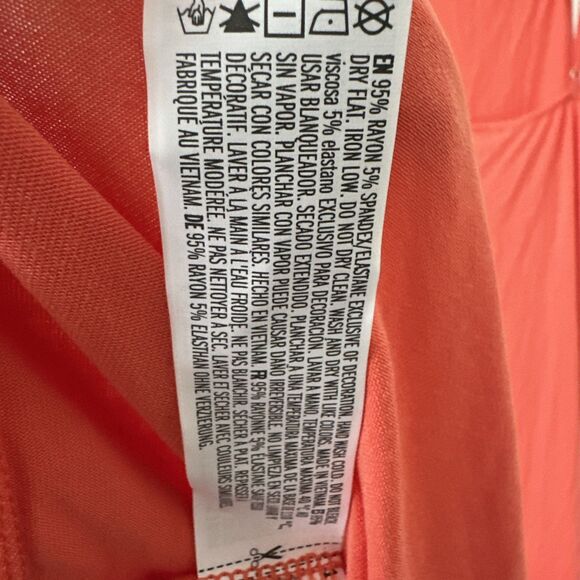 Forever 21 Orange Tank Maxi Dress Womens Large NWOT Square Neck Halter - Picture 11 of 11